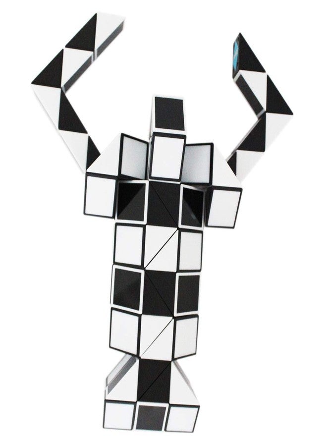 Mipartebo Magic Snake Cube Twist Puzzle 72 Wedges Large Size Twist Fidget Snake Toys Gift Party Favors for Kids Adults Teens Black - Image 5